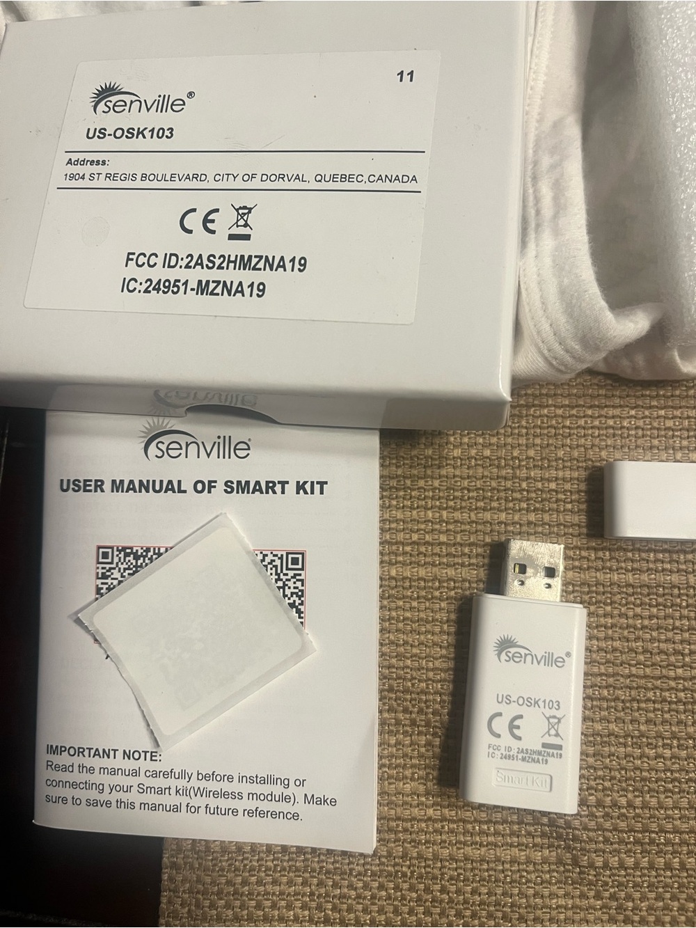 Y36. Senville mini split AC US-OSK103 USB Wi‑Fi Adapter -lWireless Connectivity